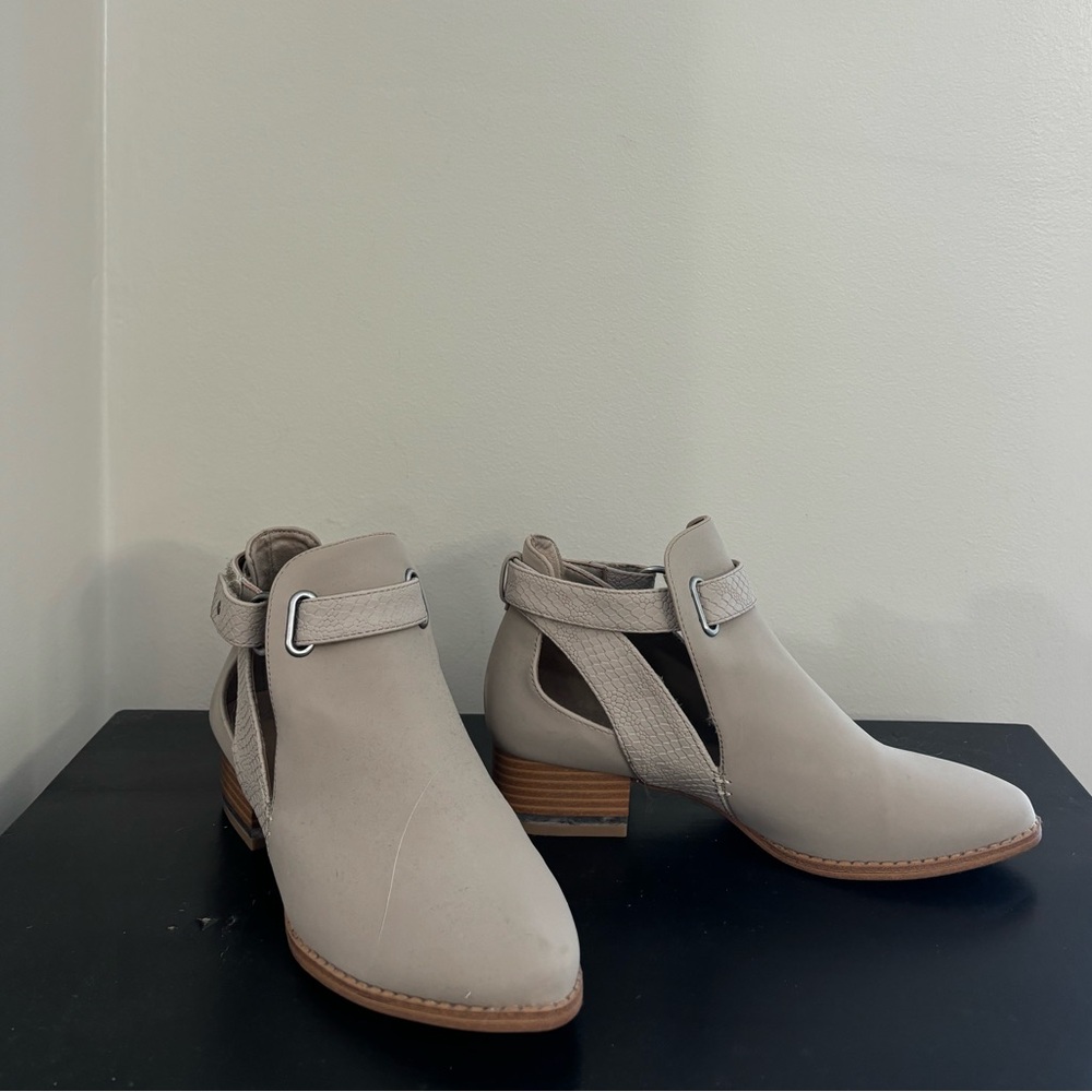 Call It Spring Beige Ankle Booties - Picture 5 of 13
